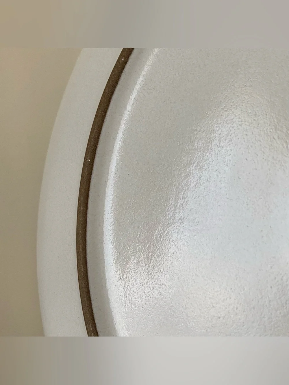 $58 New Heath Ceramics Opaque White Coupe Dinner Plate 11'' Diameter 830-1
